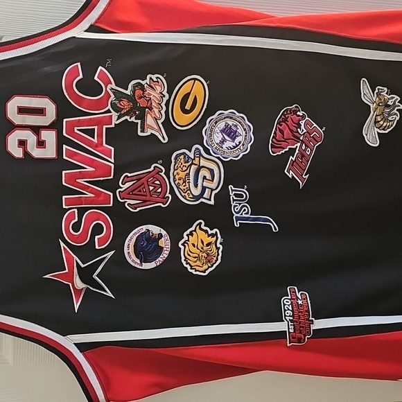Black and Red SWAC Basketball Jersey Size 54 - Picture 2 of 6